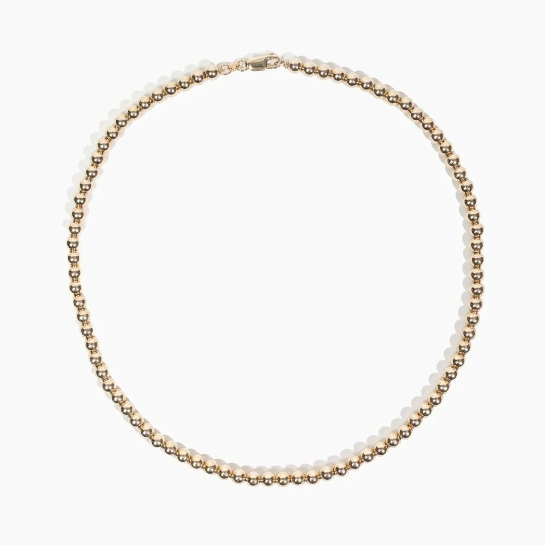 5mm Sliding Moon Bead Necklace