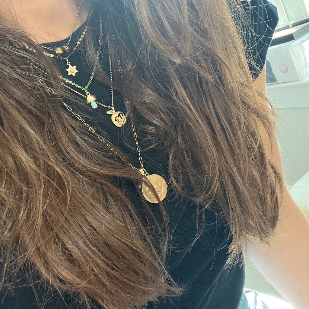 Personalized Monogram Circle Initial Necklace