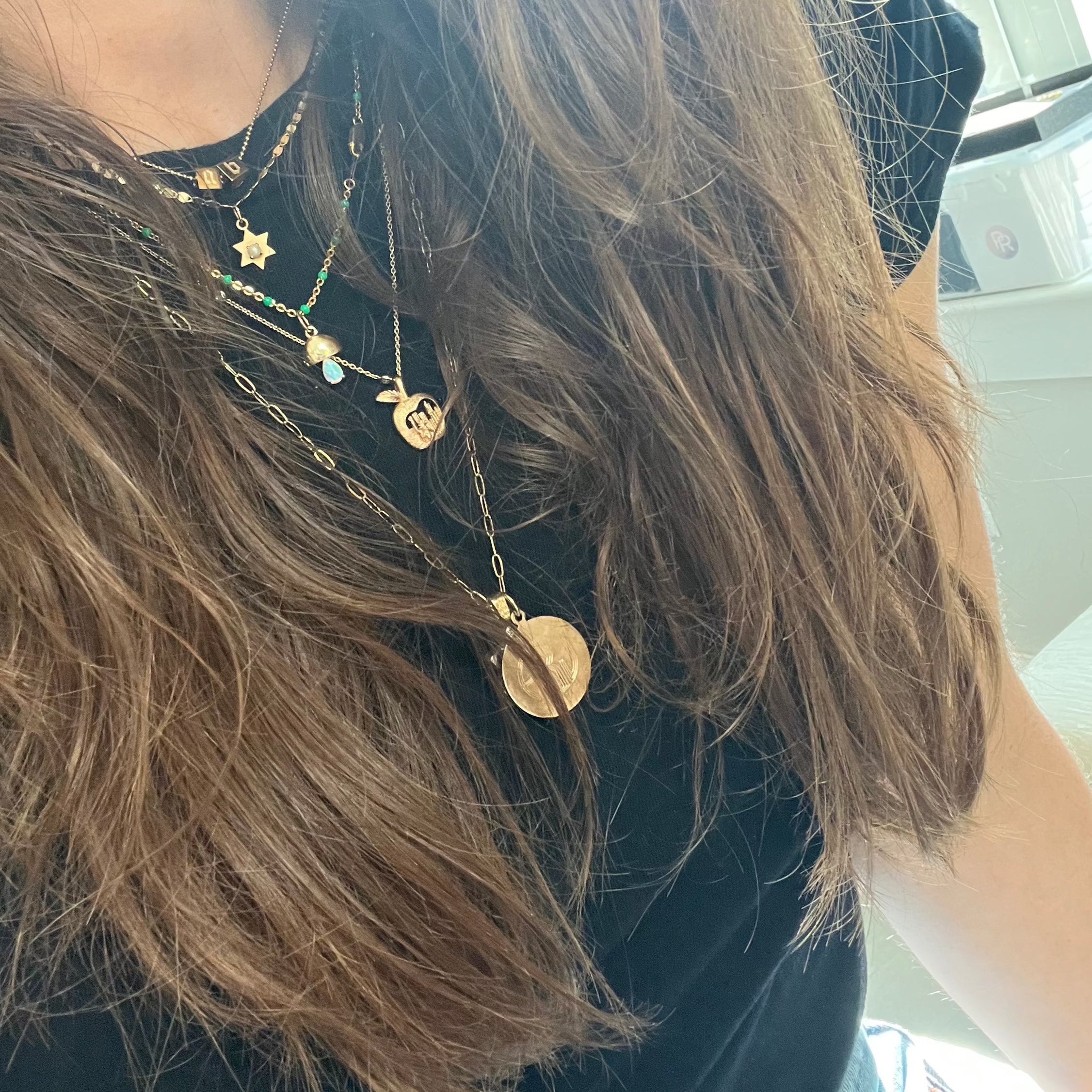 Personalized Monogram Circle Initial Necklace