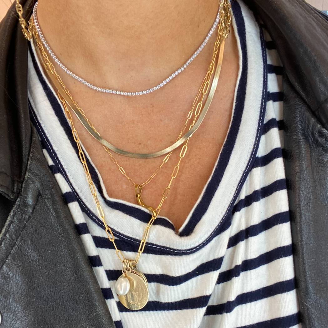 Classic Glimmer Chain Necklace
