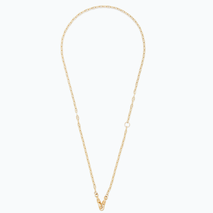 Versatile Twisted Cable Lariat Chain Necklace