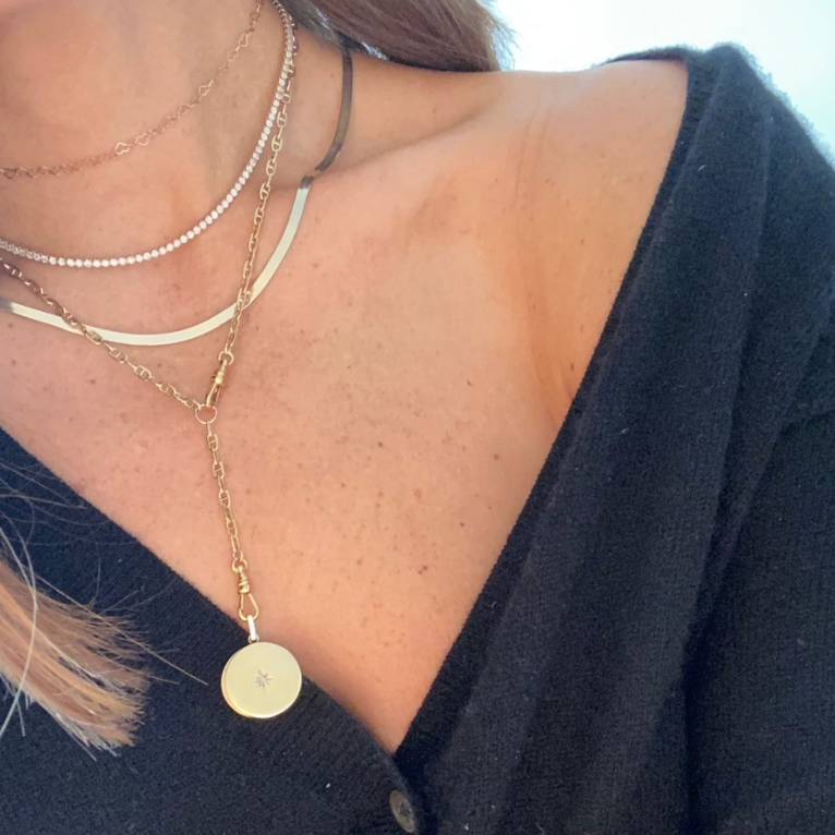 Versatile Twisted Cable Lariat Chain Necklace