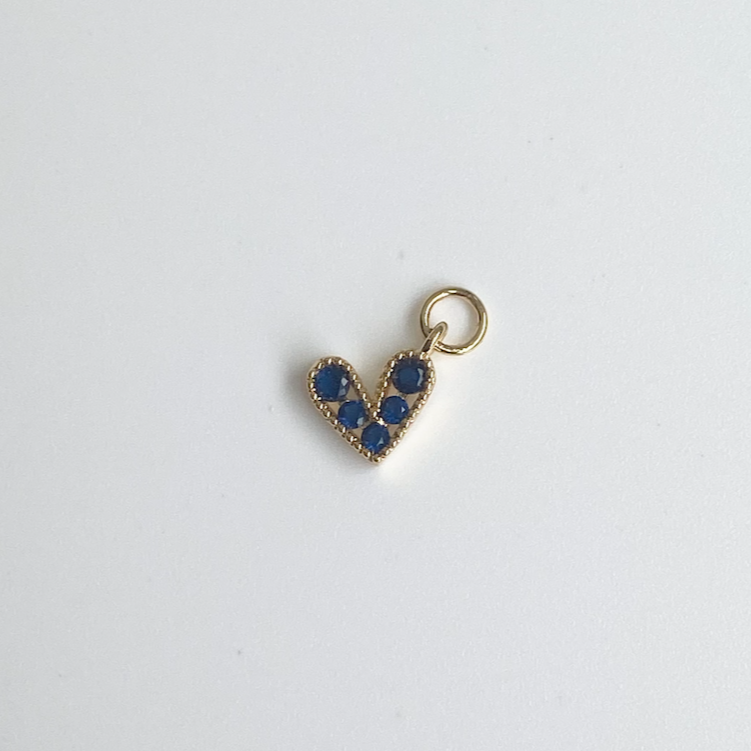 Love You Sideways Heart Charm