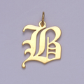 Old English Letter Charm