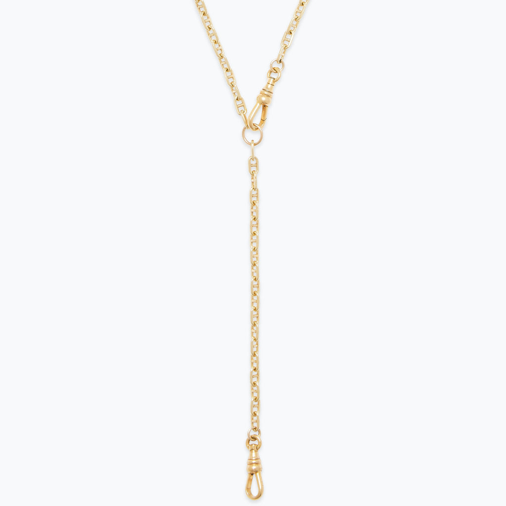 Versatile Twisted Cable Lariat Chain Necklace