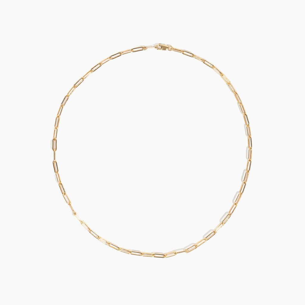 Essential Link Chain — Modern Mixed Metal Necklace