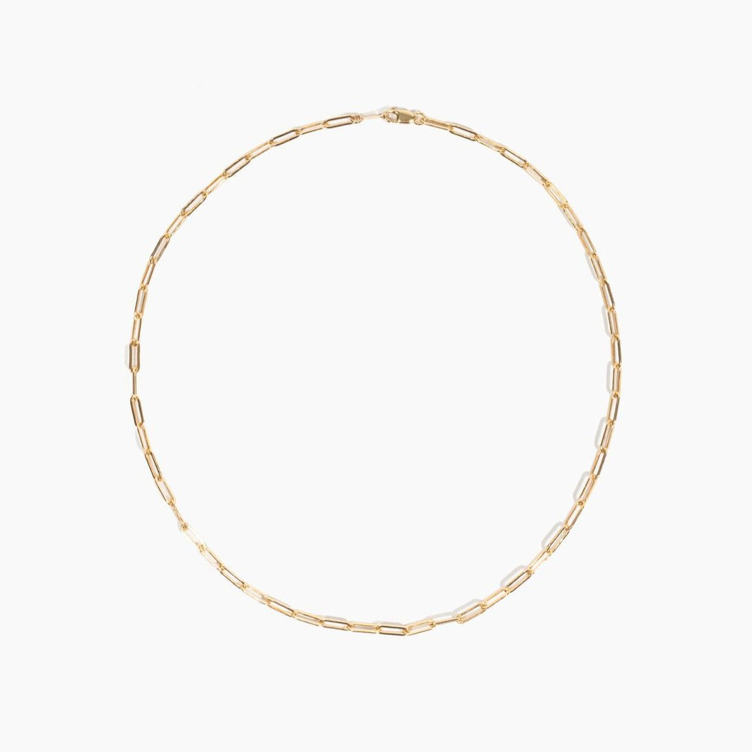 Essential Link Chain — Modern Mixed Metal Necklace